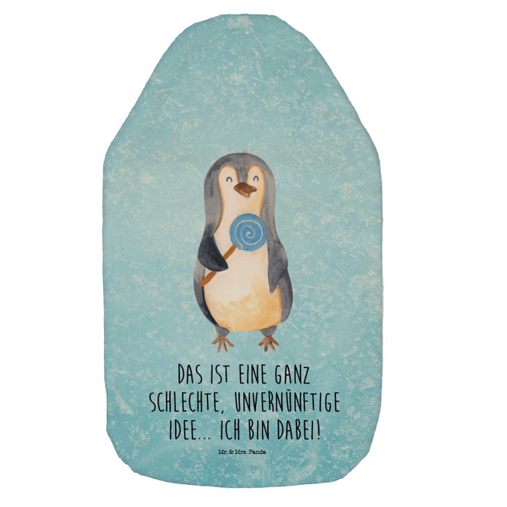 Wärmflasche Pinguin Lolli Wärmekissen, Kinderwärmflasche, Körnerkissen, Wärmflaschenbezug, Wärmflasche mit Bezug, Pinguin, Pinguine, Lolli, Süßigkeiten, Blödsinn, Spruch, Rebell, Gauner, Ganove, Rabauke