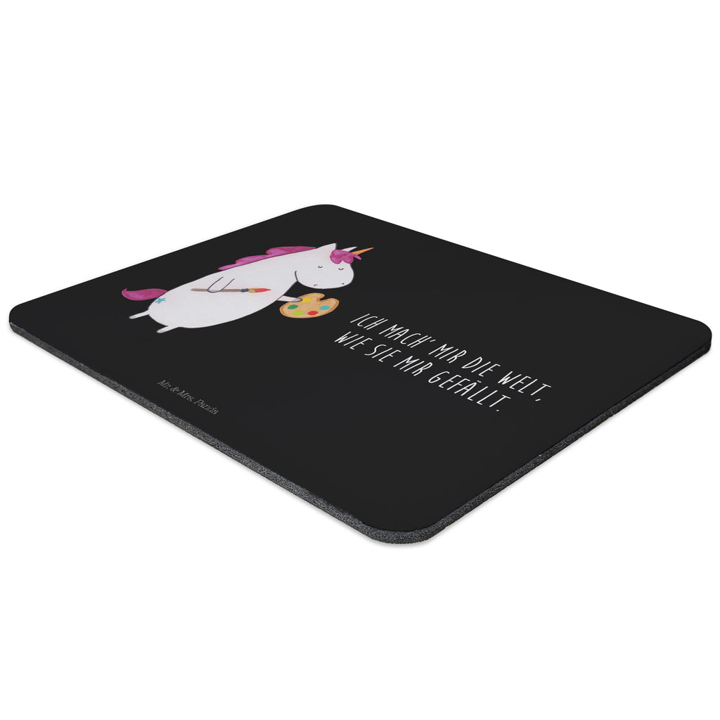 Mauspad Einhorn Künstler Mousepad, Computer zubehör, Büroausstattung, PC Zubehör, Arbeitszimmer, Mauspad, Einzigartiges Mauspad, Designer Mauspad, Mausunterlage, Mauspad Büro, Einhorn, Einhörner, Einhorn Deko, Pegasus, Unicorn, Englisch, Künstler, Artist, Malen, Zeichnen, Welt, Farbe, Stift, Pinsel, Geschenk, Maler