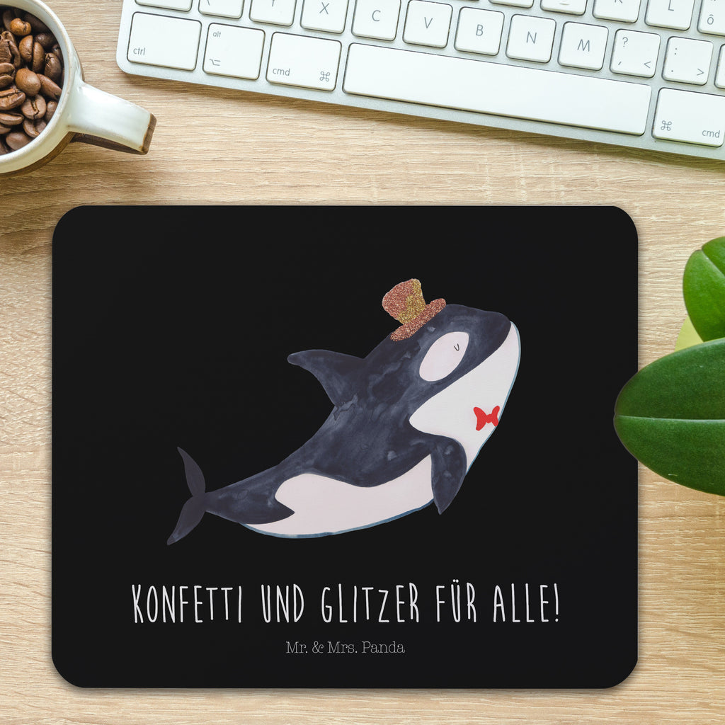 Mauspad Orca Zylinder Mousepad, Computer zubehör, Büroausstattung, PC Zubehör, Arbeitszimmer, Mauspad, Einzigartiges Mauspad, Designer Mauspad, Mausunterlage, Mauspad Büro, Meerestiere, Meer, Urlaub, Narwal, Glitter, Konfetti, Glitzer, Geburtstag, Feier, Fete, Fest, Glückwunsch, Orca