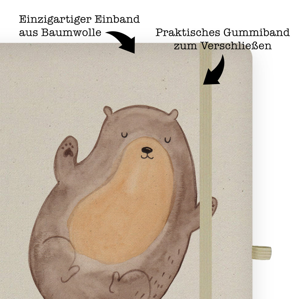 Baumwoll Notizbuch Otter Umarmen