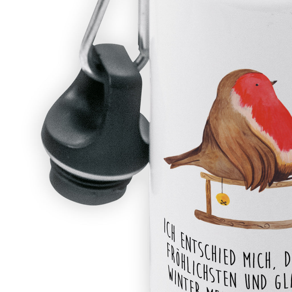 Kinder Trinkflasche Rotkehlchen Schlitten