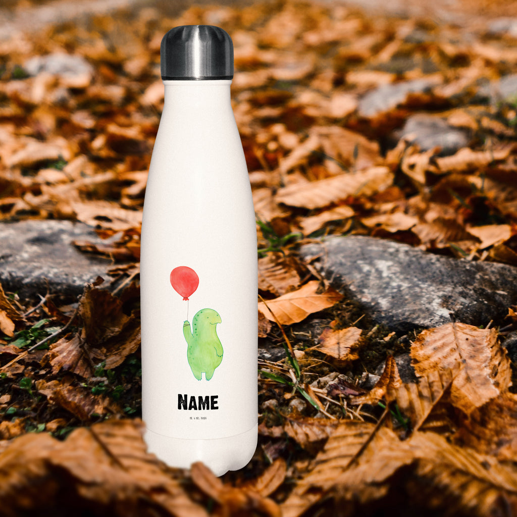 Personalisierte Thermosflasche Schildkröte Luftballon Personalisierte Isolierflasche, Personalisierte Thermoflasche, Personalisierte Trinkflasche, Trinkflasche Mit Namen, Wunschname, Bedrucken, Namensflasche, Schildkröte, Schildkröten, Mutausbruch, Motivation, Motivationsspruch