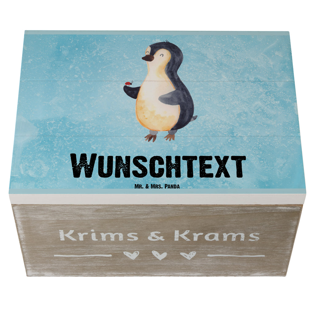 Personalisierte Holzkiste Pinguin Marienkäfer Holzkiste mit Namen, Kiste mit Namen, Schatzkiste mit Namen, Truhe mit Namen, Schatulle mit Namen, Erinnerungsbox mit Namen, Erinnerungskiste, mit Namen, Dekokiste mit Namen, Aufbewahrungsbox mit Namen, Holzkiste Personalisiert, Kiste Personalisiert, Schatzkiste Personalisiert, Truhe Personalisiert, Schatulle Personalisiert, Erinnerungsbox Personalisiert, Erinnerungskiste Personalisiert, Dekokiste Personalisiert, Aufbewahrungsbox Personalisiert, Geschenkbox personalisiert, GEschenkdose personalisiert, Pinguin, Pinguine, Marienkäfer, Liebe, Wunder, Glück, Freude, Lebensfreude