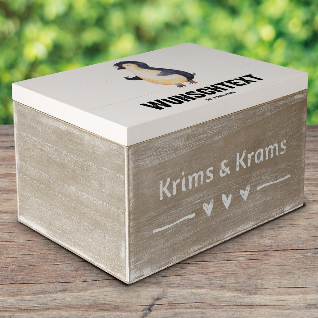 Personalisierte Holzkiste Pinguin Marienkäfer Holzkiste mit Namen, Kiste mit Namen, Schatzkiste mit Namen, Truhe mit Namen, Schatulle mit Namen, Erinnerungsbox mit Namen, Erinnerungskiste, mit Namen, Dekokiste mit Namen, Aufbewahrungsbox mit Namen, Holzkiste Personalisiert, Kiste Personalisiert, Schatzkiste Personalisiert, Truhe Personalisiert, Schatulle Personalisiert, Erinnerungsbox Personalisiert, Erinnerungskiste Personalisiert, Dekokiste Personalisiert, Aufbewahrungsbox Personalisiert, Geschenkbox personalisiert, GEschenkdose personalisiert, Pinguin, Pinguine, Marienkäfer, Liebe, Wunder, Glück, Freude, Lebensfreude