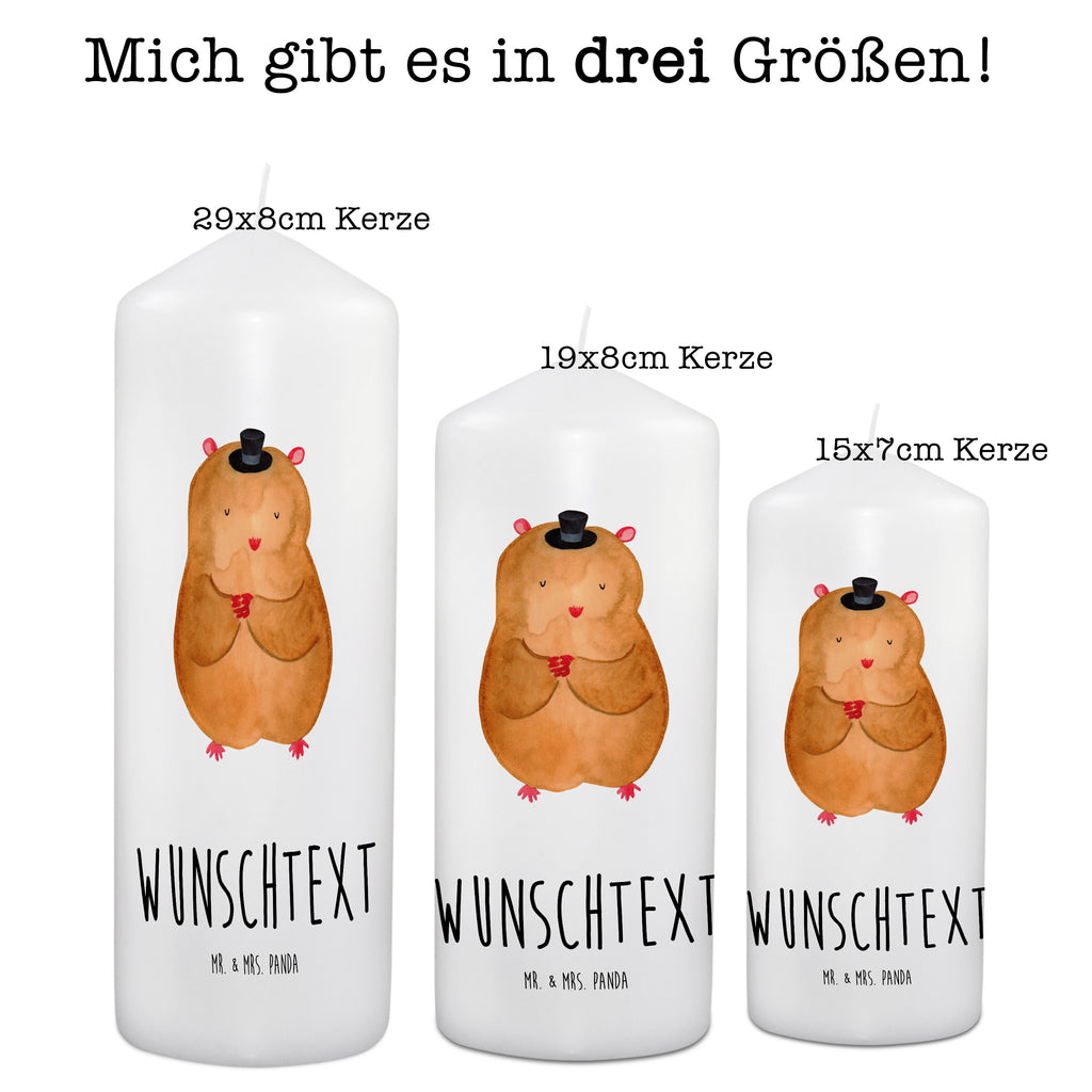 Personalisierte Kerze Hamster mit Hut Kerze, Taufkerze, Kommunionskerze, Geburtstagskerze, Geschenk Kerze, Taufgeschenk Kerze, Kerze mit Druck, Besondere Kerze, Geschenkidee Kerze, Kerze für Kommunion, süße Tiermotive, gute Laune, lustige Sprüche, Tiere, Hamster, Hut, Magier, Zylinder, Zwerghamster, Zauberer, Houdini